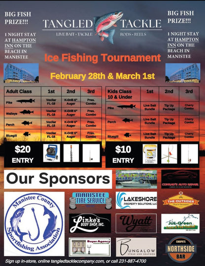 2026 Ice Fishing Tournament Sign Up