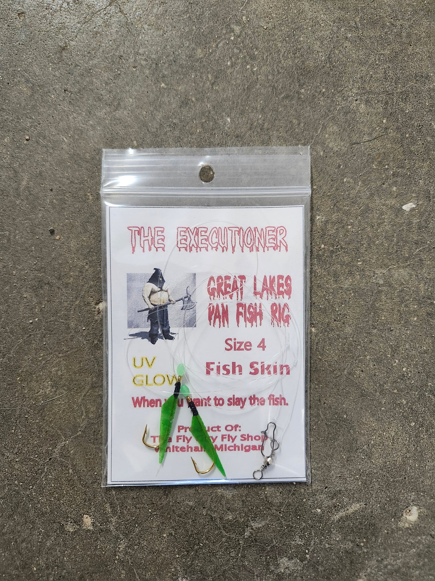 The Executioner Great Lakes Panfish Rig Fish Skin SZ 4