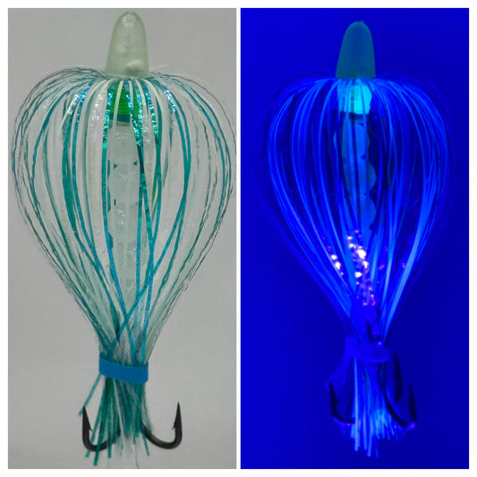 KRW Flies Aqua Gold Glow