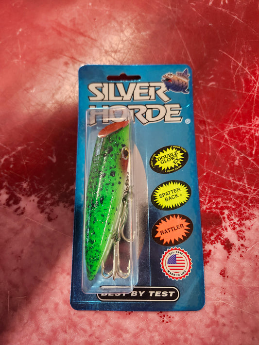 Silver Horde 5 w/Rattle Double Glow EX Green Splatter