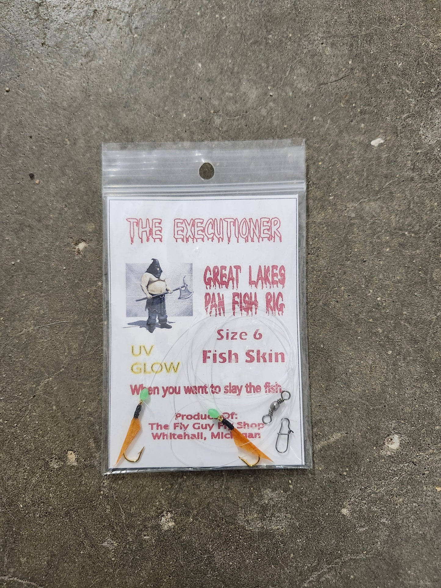 The Executioner Great Lakes Panfish Rig Fish Skin SZ 4