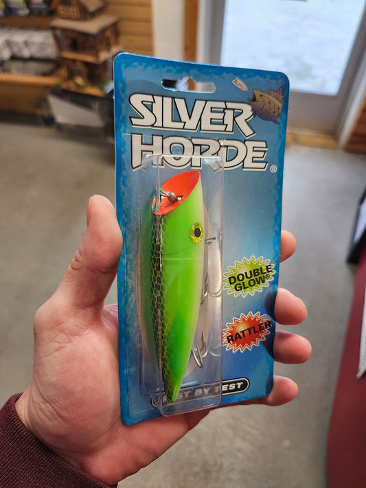 Silver Horde 5 w/Rattle Glow/Green/Black Scale