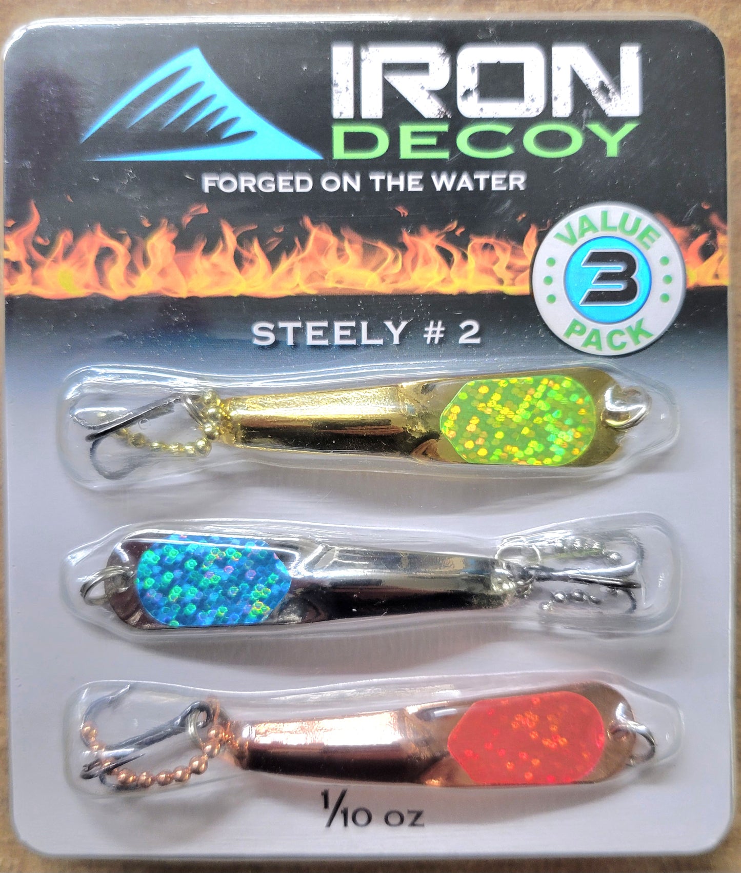 Iron Decoy Spoon 3 Pack Steely #2