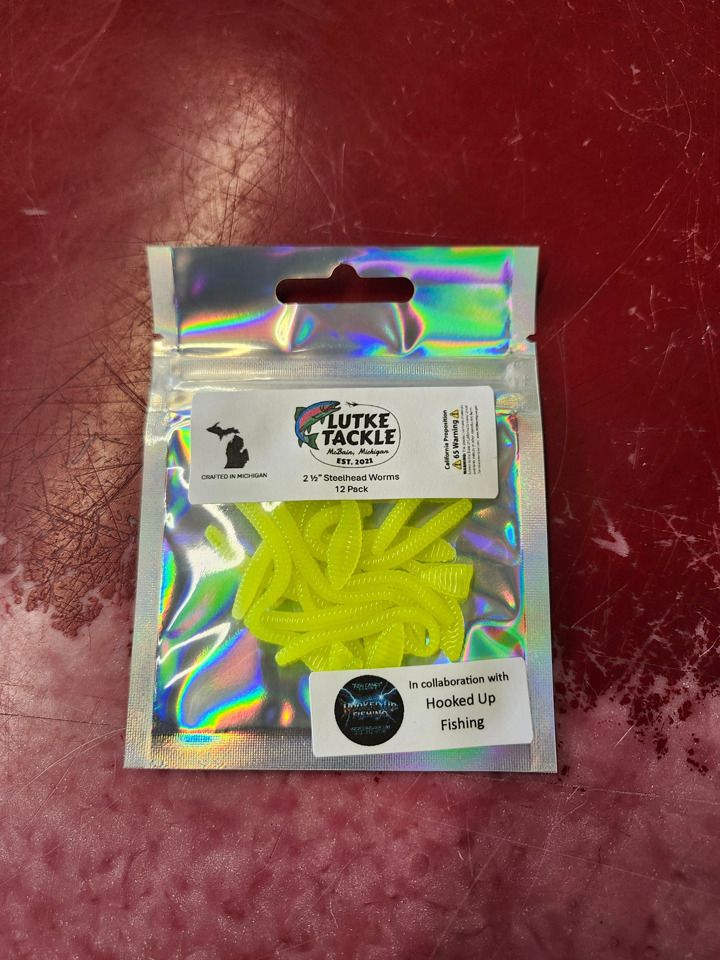 Lutke Tackle 2-1/2" Steelhead Worms 12PK