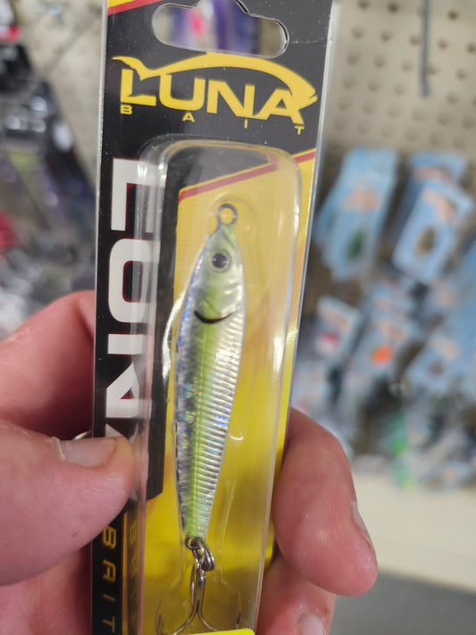 White River Tackle Luna Jigging Spoon 1/4oz Black Gill LB-0306BG