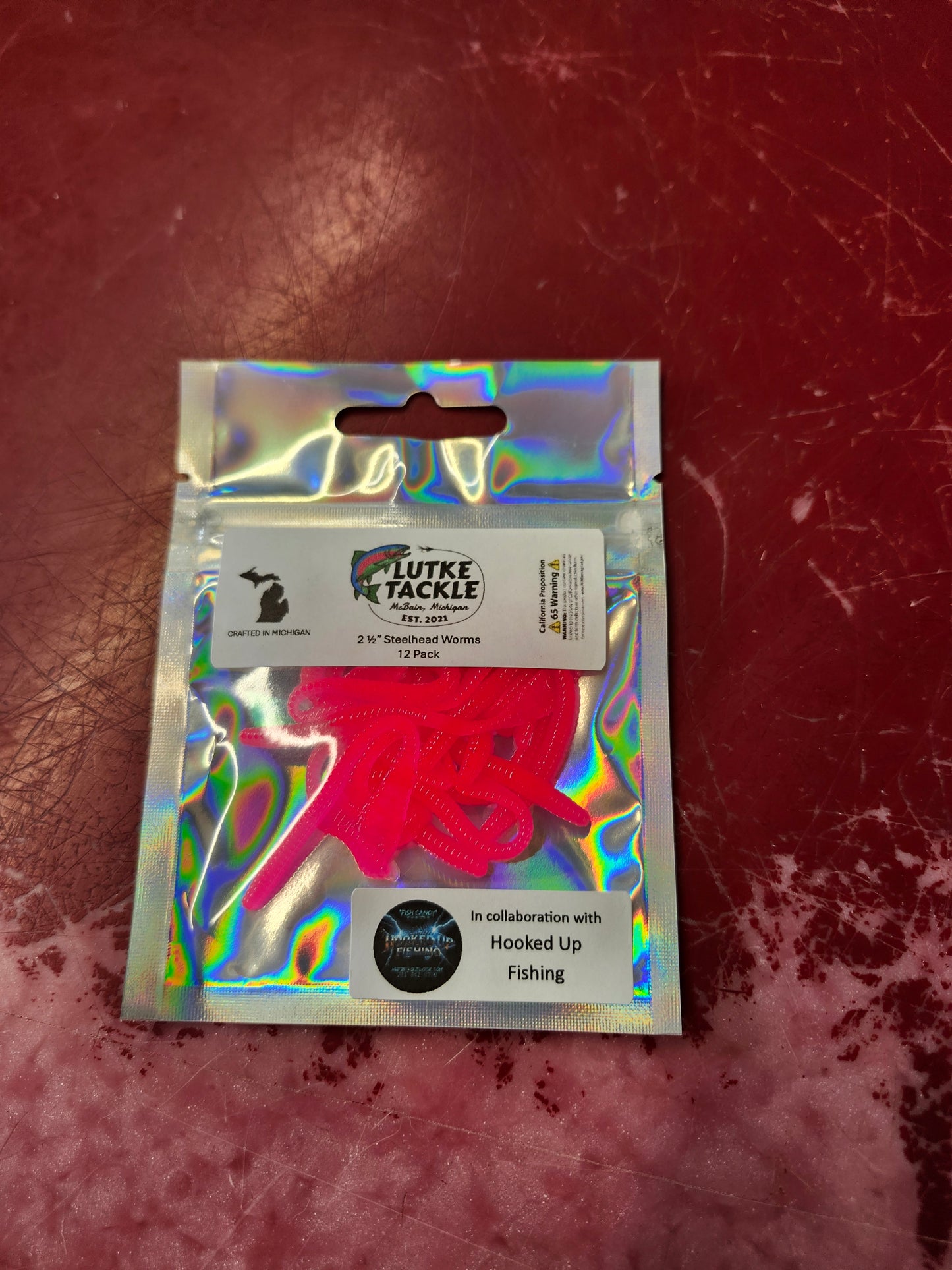 Lutke Tackle 2-1/2" Steelhead Worms 12PK