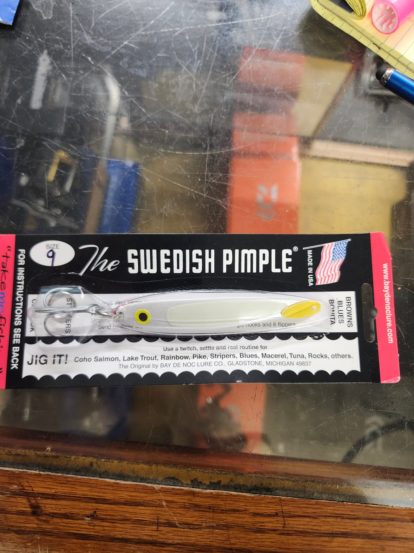 Bay De Noc Swedish Pimple SZ9 Pearl/Pearl Luminous Glow