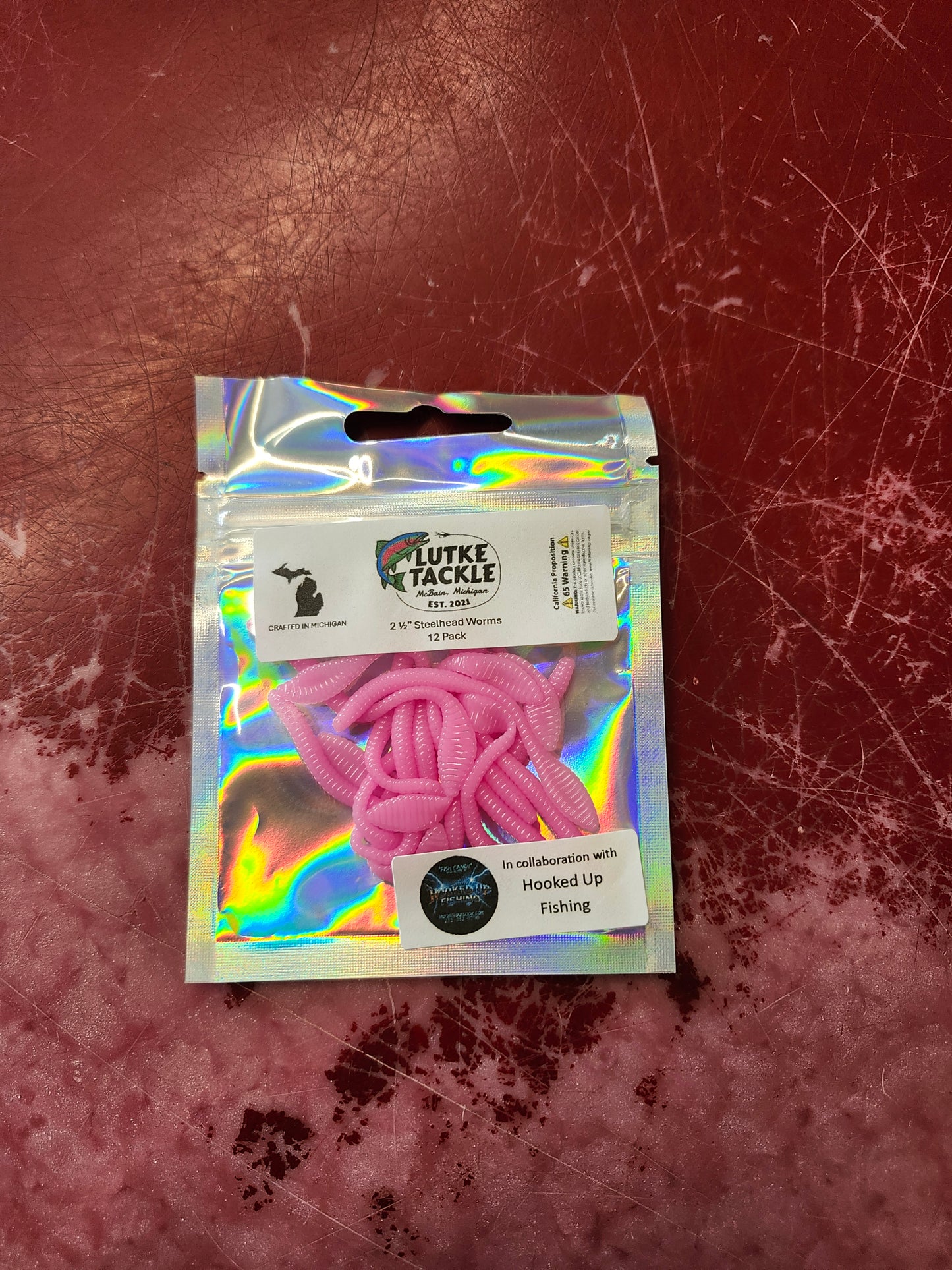 Lutke Tackle 2-1/2" Steelhead Worms 12PK