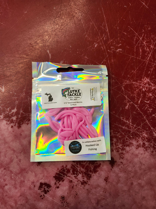 Lutke Tackle 2-1/2" Steelhead Worms 12PK