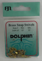 Dolphin Brass Snap Swivels Sz:10 Qty:12 2102-12