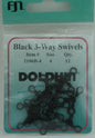 Dolphin Black Three Way Swivels Sz:4 Qty:12 2106B-4