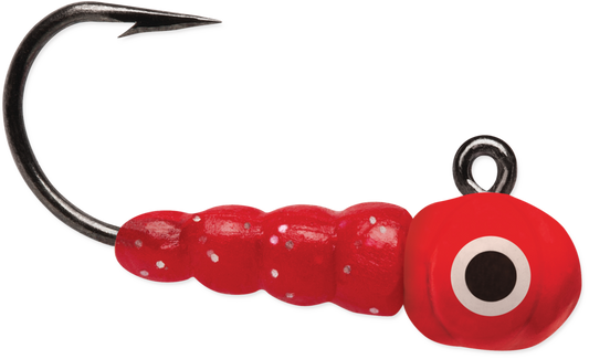 VMC Larvae Jig 1/100 oz 2 Pack Glow Red