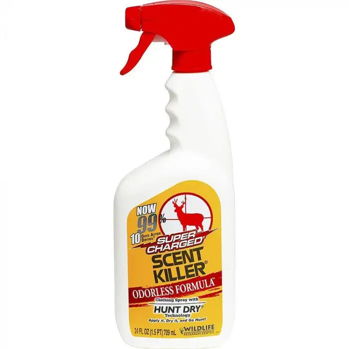 Super Charged Scent Killer Odorless Formula Hunt Dry Technology