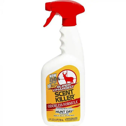 Super Charged Scent Killer Odorless Formula Hunt Dry Technology