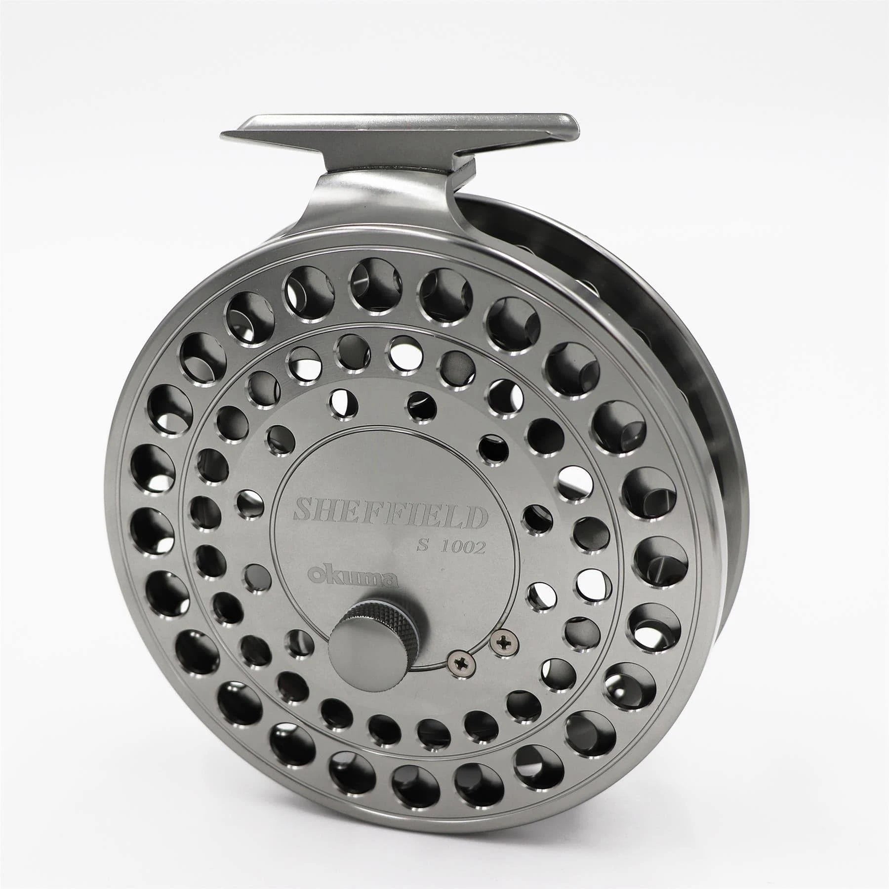 okuma center pin reel Sheffield S-1002 Centre ΒΑΡΚΑ / BOAT Antique Leather and Steel Model:HWM-S-1072MHb Made by Okuma