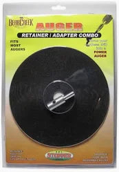 Bear Creek Auger Adapter Kit Black Retainer, Silver Adapter, Up To 8" Auger