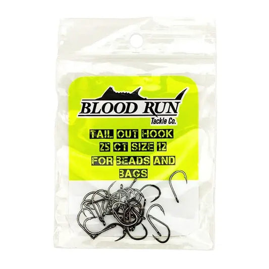 Blood Run Tail Out Hooks 25CT