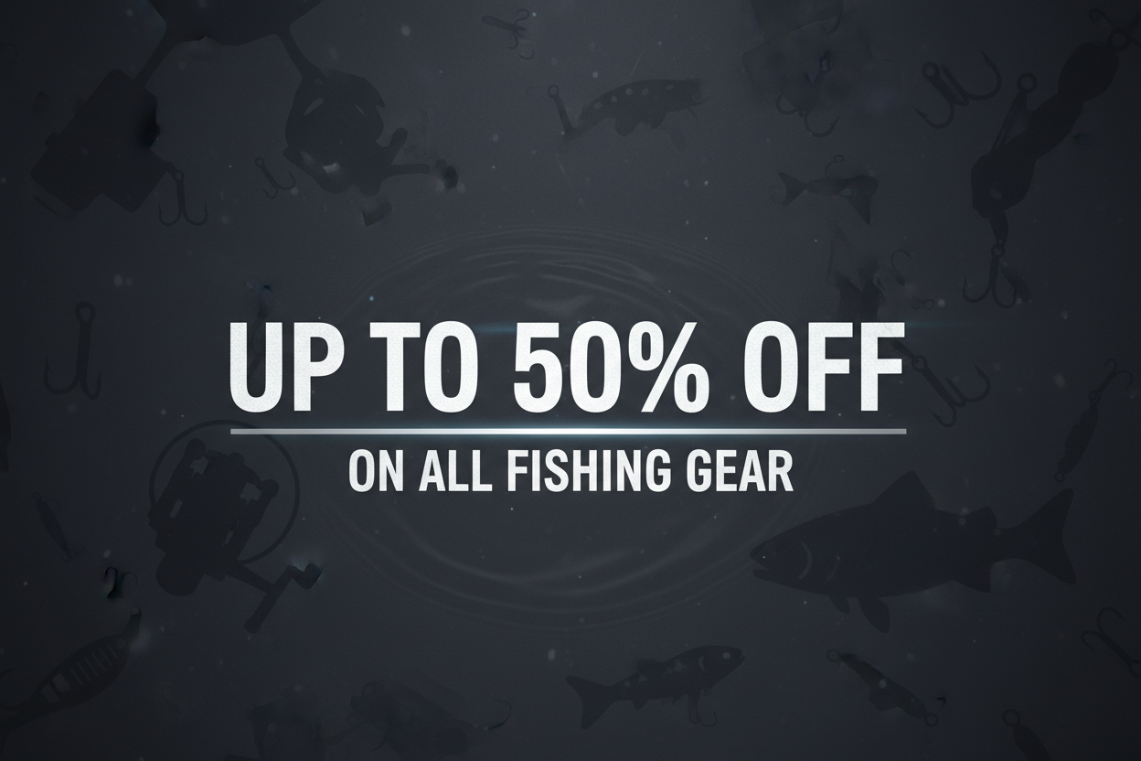 take away on all fishing gear and make the background dark