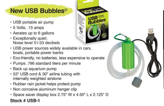USB Bubbles Portable Air Pump