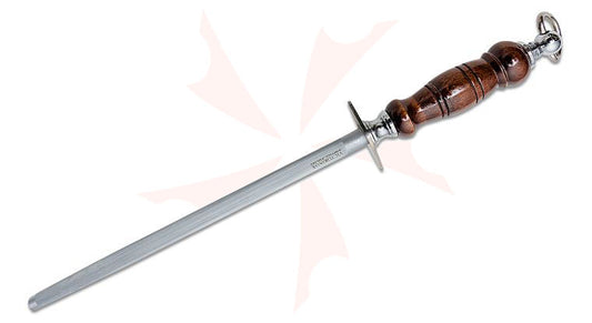 Victorinox Forschner 10" Honing Steel, Regular Cut, Dark Wood