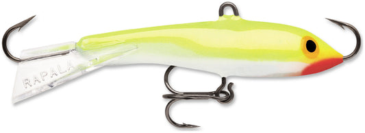 Rapala Jigging Rap W5 Ice Jigs 2" -  SILVER FLUORESCENT CHARTREUSE