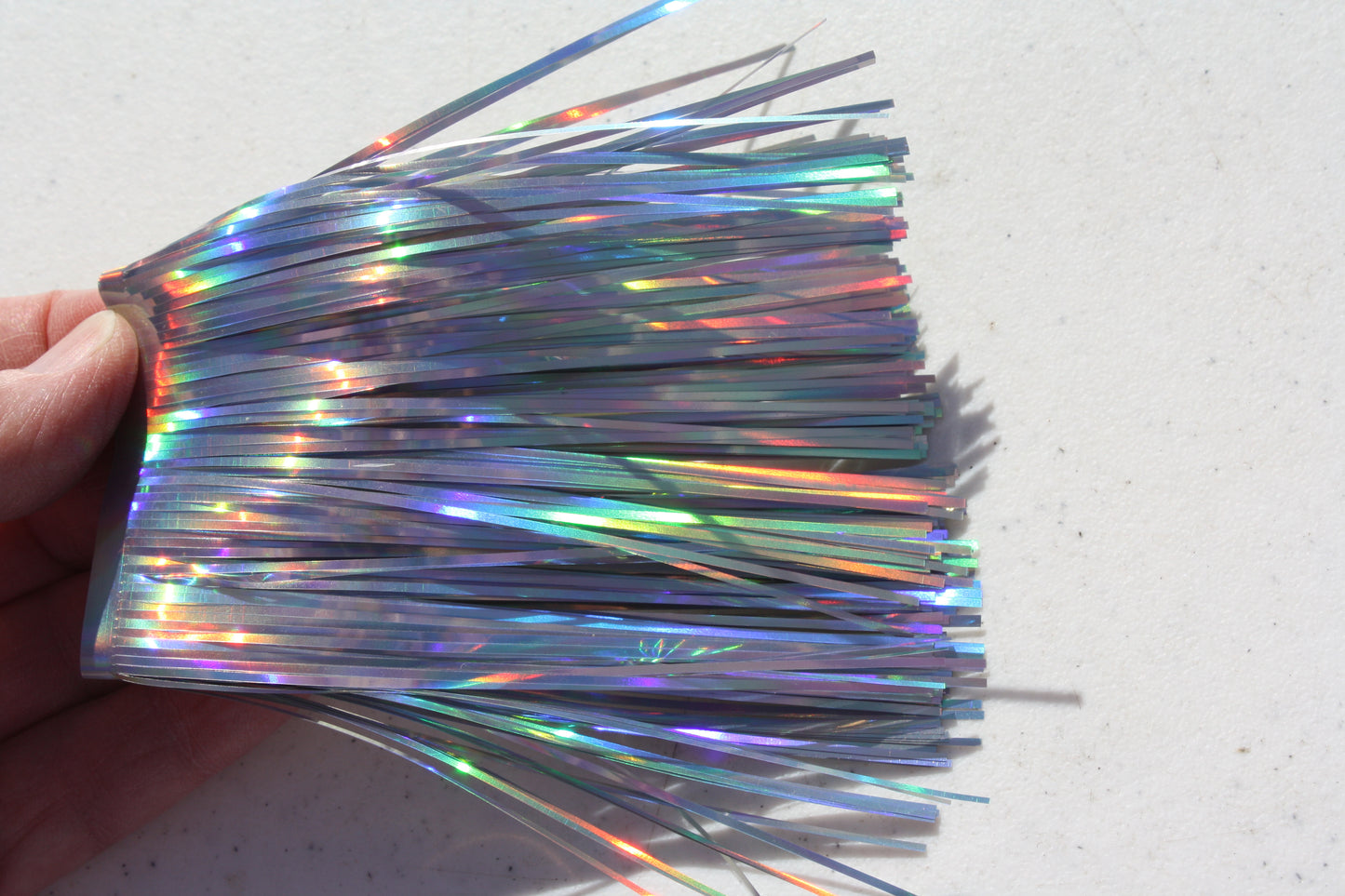 Purple Taco 4" Standard Cut Material Holo Silver Rainbow 052-4