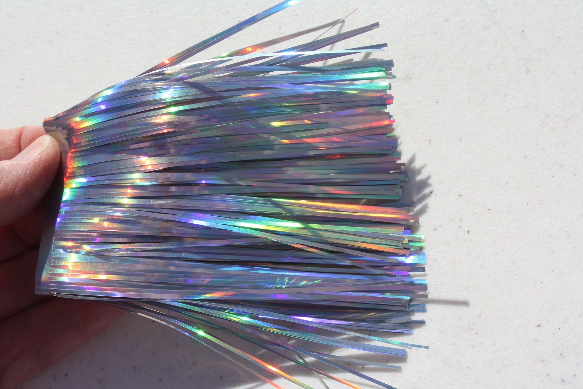 Purple Taco 4" Standard Cut Material Holo Silver Rainbow 052-4