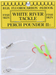 White River Tackle - Perch Pounder II Glow/Red Size 6 Hook