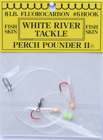Perch Pounder Pearl & Orange Size 8 Hook