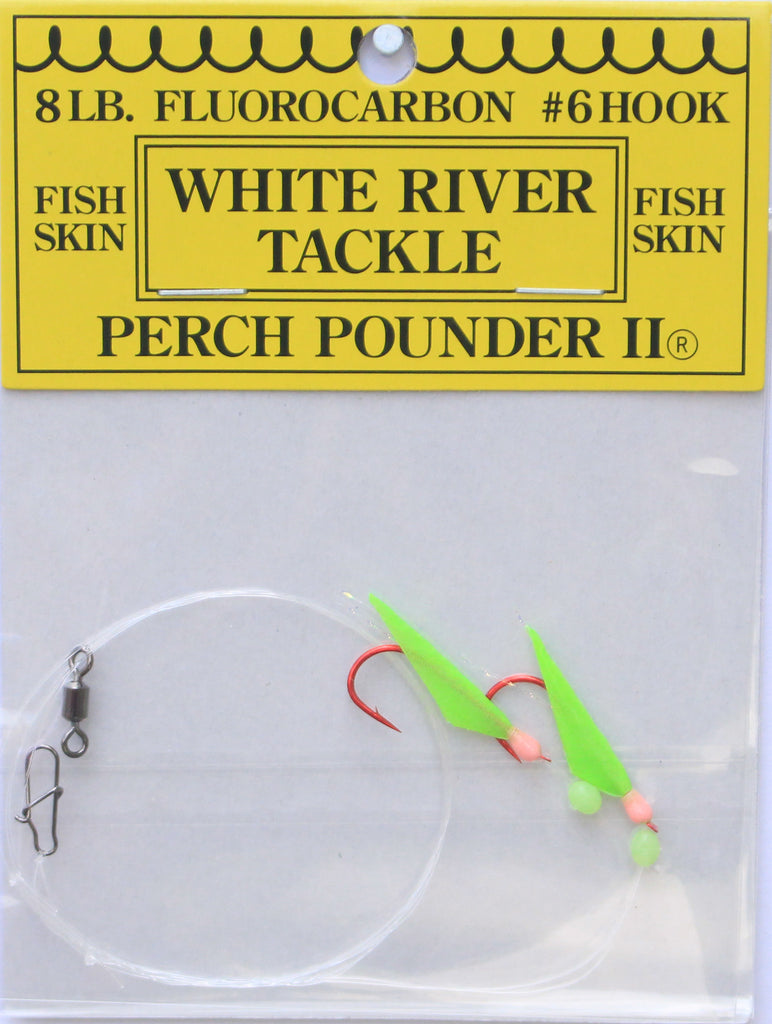 White River Tackle - Perch Pounder II Glow Pink Size 6 Hook – Tangled  Tackle Co