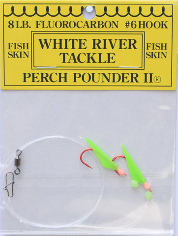 White River Tackle - Perch Pounder II Glow Pink Size 6 Hook
