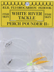 White River Tackle -  Perch Pounder II Gold & Chart Size 6 Hook