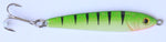White River Tackle Luna Jigging Spoon 2 1/2oz Glow Green Tiger