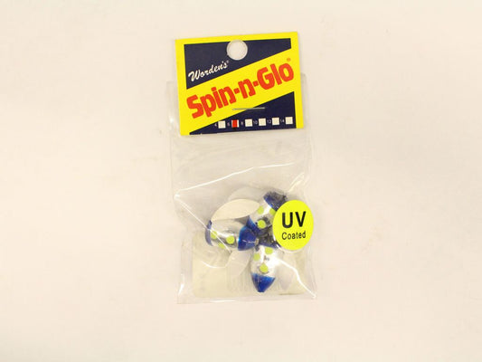 Worden's Spin-n-Glo  SNG.052.DTUB.B12  3 Pk Size 4 Double Trouble UV Blue