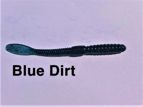 Boxer Baits Finesse Worms "Blue Dirt"
