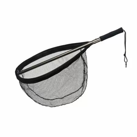 Adamsbuilt Boat Net with Extendable Handle, Black, 22-Inch