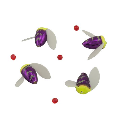 Worden's Yakima bait Spin N Glo 3pk size 8 Metallic Purple Cr Tiger SNG.054.MPCT.B12.H3
