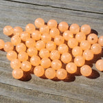 Purple Taco 8mm Beads Orange Glow 255