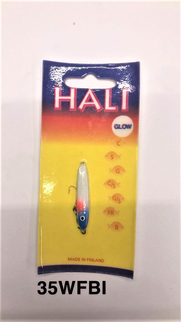 Hali Sukkula 35WFBI glow Ice Fishing Jig