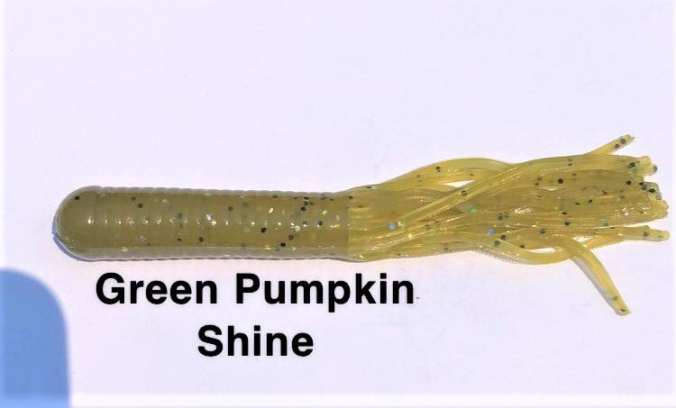 Boxer Baits 4" Tube "Green Pumpkin Shine"