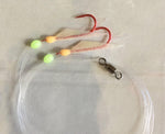 White River Tackle -  Perch Pounder II Pearl / Red Size 6 Hook