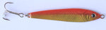 White River Tackle Luna Jigging Spoon 1 oz  Red/gold