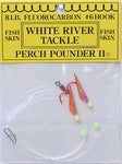 White River Tackle Perch Pounder #8 Hook Red/Char Head PPII-#8H-06