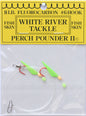 White River Tackle -Perch Pounder II Glow & Orange Size 4 Hook