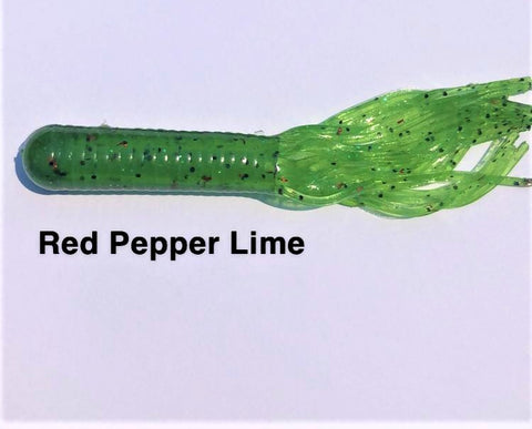 Boxer Baits 4" Tube "Red Pepper Lime"