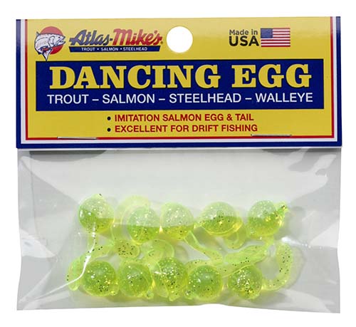 Atlas Mike's Dancing egg 42027 chartreuse qty 10 – Tangled Tackle Co