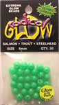Radical Glow Beads Size 6mm Qty 30 Lime Green 50613