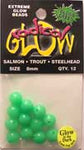 Radical Glow Beads Size 8mm Qty 12 Lime Green 50813
