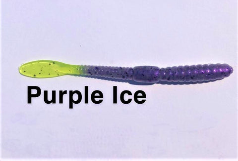 Boxer Baits Finesse Worms "Purple Ice"