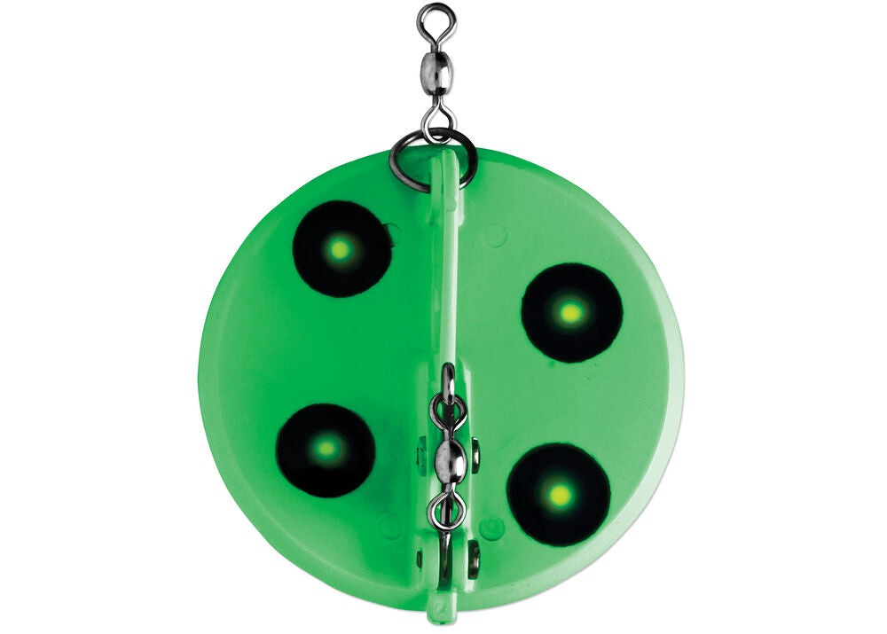 Luhr Jensen Dipsey Diver SZ 3 Fluorescent Green/Chartreuse UV Chrome B –  Tangled Tackle Co